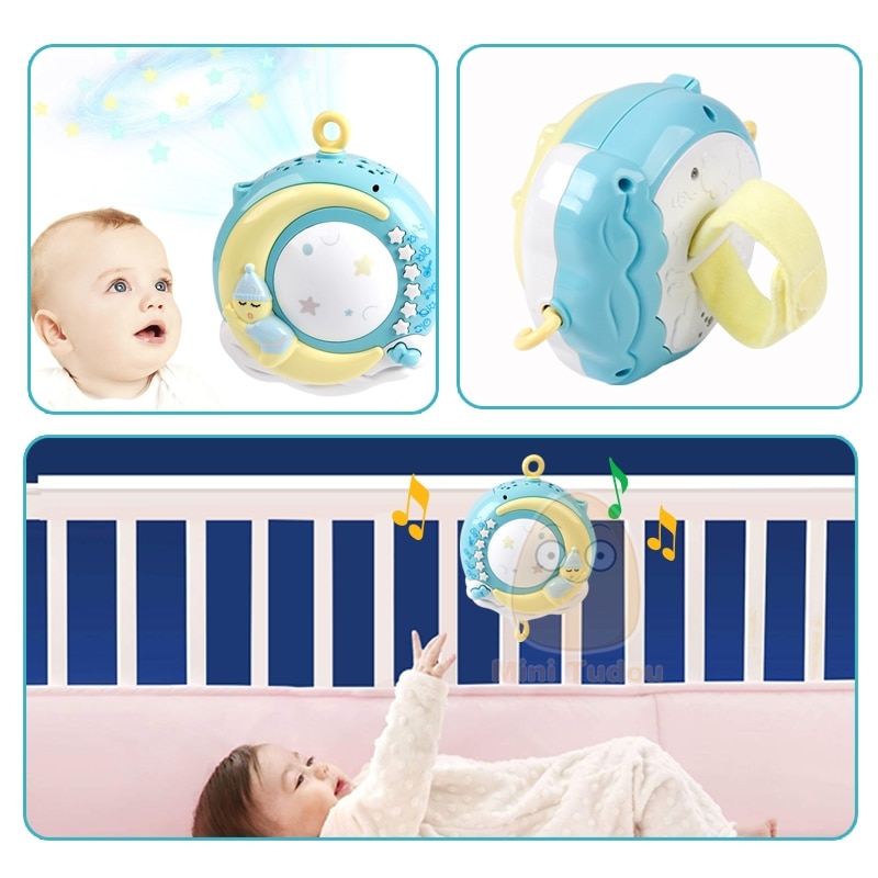 Baby Mobile Crib Toy Projector